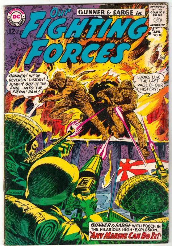 Our Fighting Forces #83 (Apr-64) FN/VF Mid-High-Grade Gunner and Sarge, Pooch