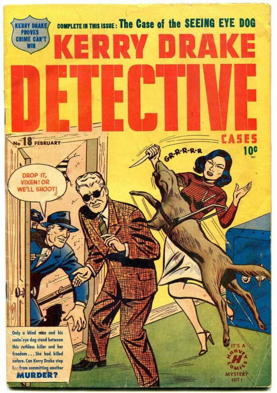 Kerry Drake Detective #18 1949- Golden Age crime comic VG