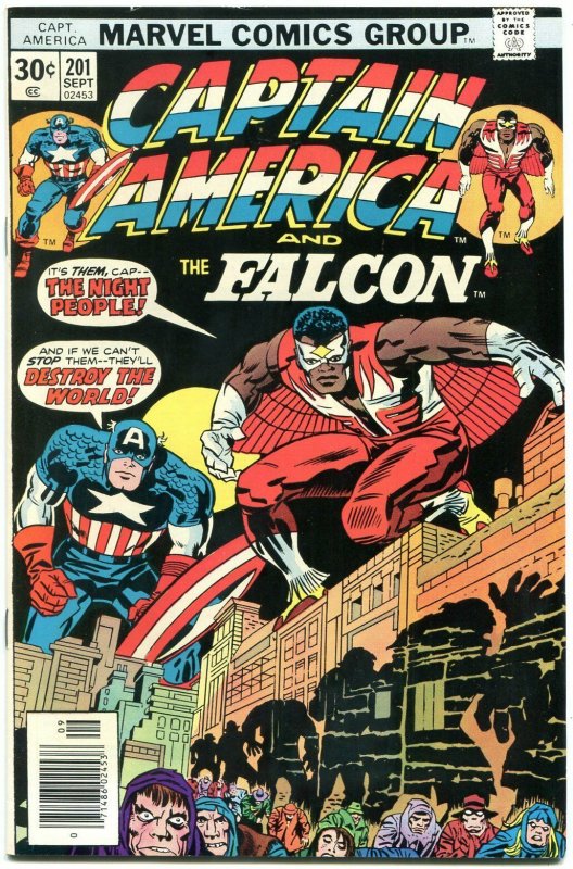 Captain America #201 1976- Falcon- Marvel Bronze Age-Jack Kirby VF+