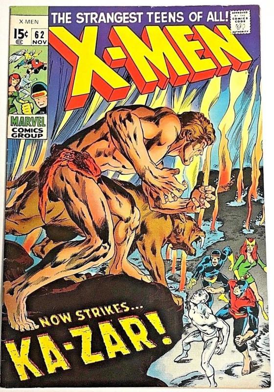 UNCANNY X-MEN#62 FN/VF 1969 NEAL ADAMS ART MARVEL SILVER AGE COMICS