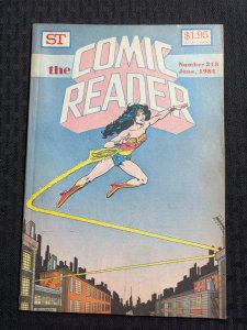1984 THE COMIC READER Fanzine Magazine #218 FN 6.0 Wonder Woman Cover