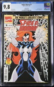 Spider-Woman #4 CGC 9.8 Todd Nauck '97 Black Suit Homage Variant Marvel 2024 WP