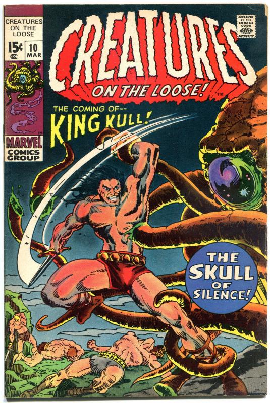 CREATURES on the LOOSE #10, FN+, 1st Kull, Bernie Wrightson, 1971, Bronze age