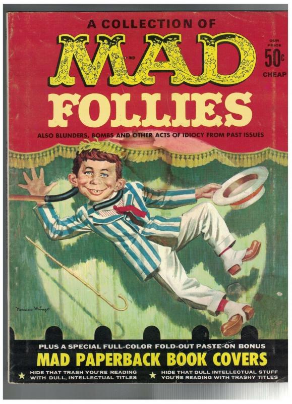 MAD FOLLIES NN(#1 1963) VG PAPERBACK CVRs attached