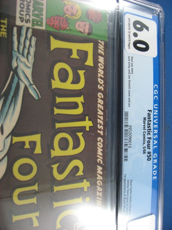 FANTASTIC FOUR 50 CGC 6.0 KIRBY SILVER SURFER GALACTUS MARVEL 1966