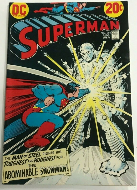 SUPERMAN#266 FN/VF 1973 DC BRONZE AGE COMICS