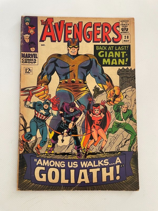 Avengers # 28 FN Marvel Silver Age Comic Book Thor Hulk Iron Man 3 LI3