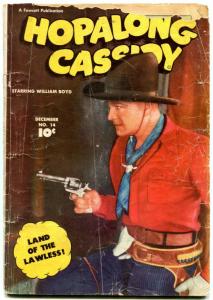 Hopalong Cassidy #14 1947- Golden Age Western comic- William Boyd G