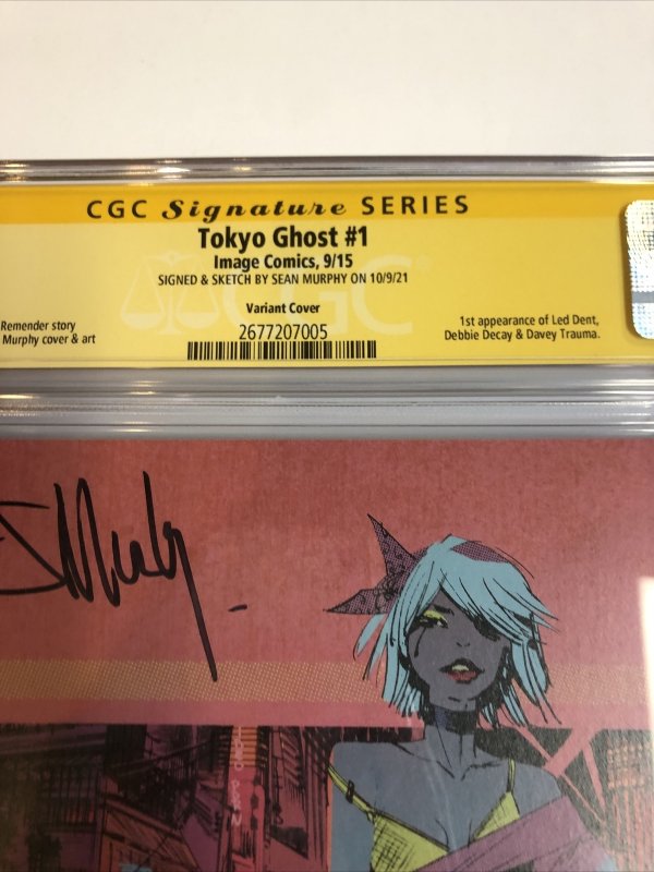 Tokyo Ghost (2015) # 1 (CGC SS 9.8) Pink Debbie | Signed & Sketch Sean Murphy