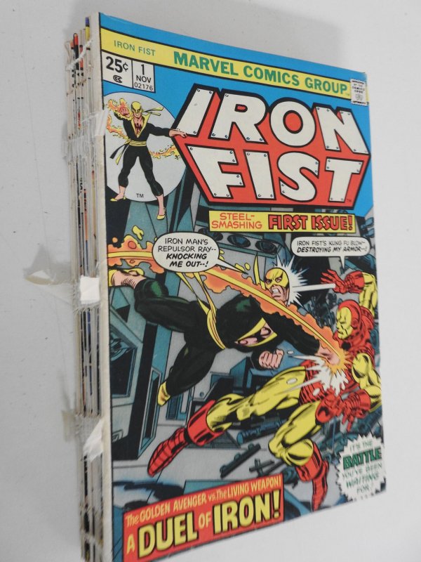 Iron Fist #1-15, Marvel Premiere #15-25 (1975) Iron Fist! Bound Volumes No Cover