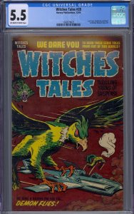 WITCHES TALES #28 CGC 5.5 LAST ISSUE PRE-CODE HORROR