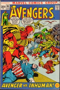 Avengers #95 - Origin of Black Bolt & Maximus (7.0) 1972 