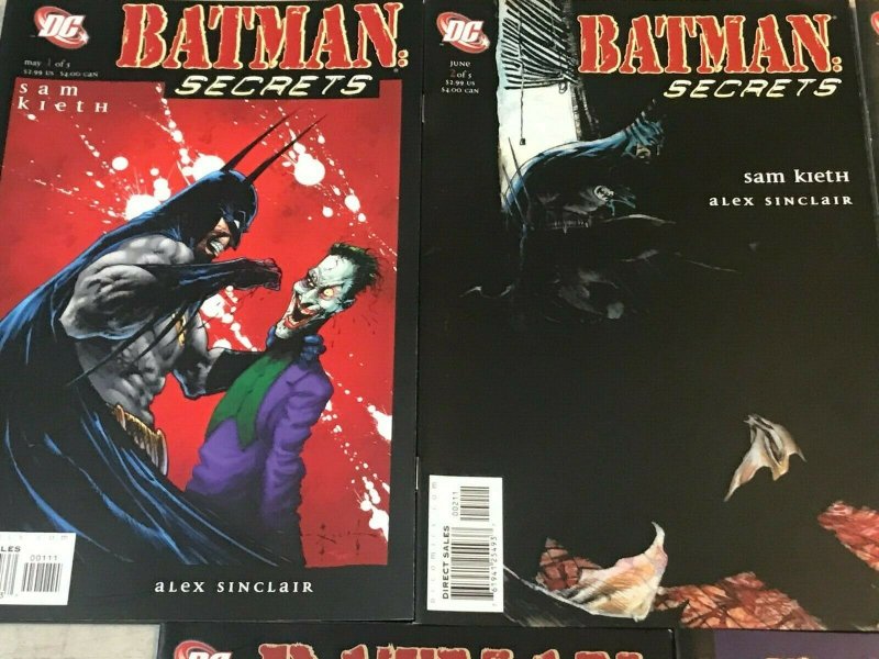 BATMAN SECRETS#1-5 VF/NM LOT 2006 SAM KIETH DC COMICS