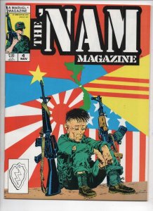 NAM Magazine #4, NM-, Vietnam war, Michael Golden, 1988, Marvel