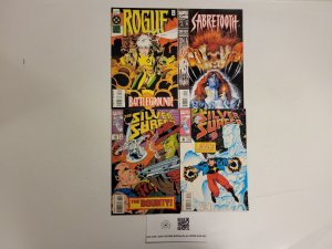 4 Marvel Comics #89 90 Silver Surfer + #2 Sabretooth + #2 Rogue 77 TJ28