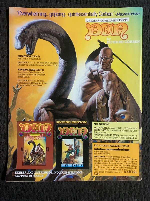 1984 COMICS JOURNAL Magazine #88 FN 6.0 Rating Comics / Killraven