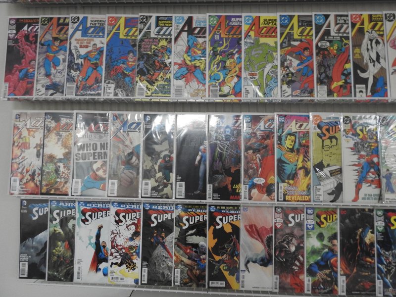 Huge Lot 140+ Comics W/ Superman, Spider-Man, X-Force+ Avg VF- Condition!!