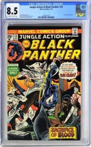 Jungle Action and Black Panther #19 (Marvel, 1976) CGC Graded 8.5