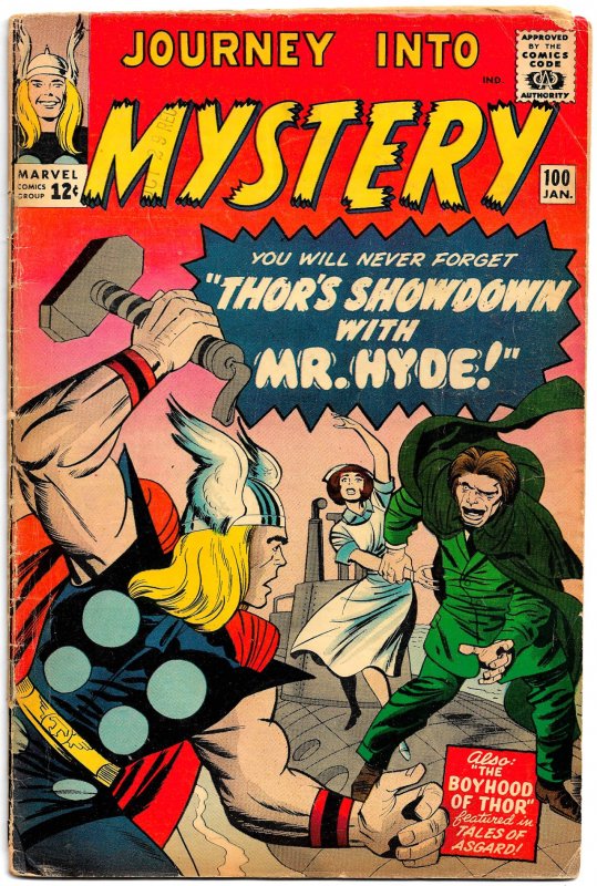 JOURNEY INTO MYSTERY #100 (Jan1964) 4.0 VG  Don Heck • The Return of Mr. Hyde