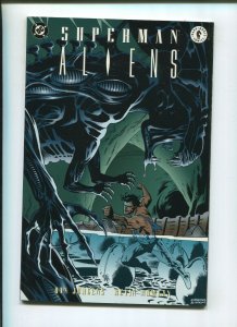 SUPERMAN VS ALIENS #3 (9.2) 1995 JURGENS/NOWLAN