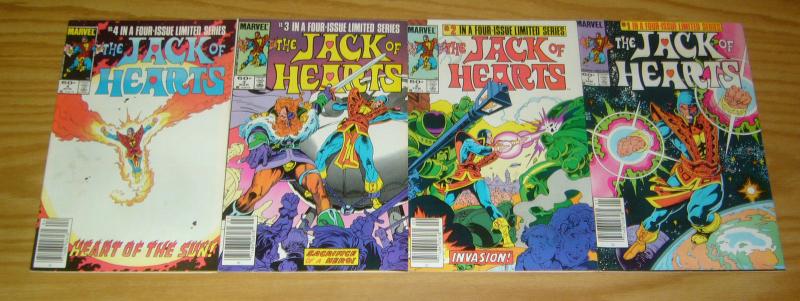 Jack of Hearts #1-4 VF complete series - all newsstand variants - marvel 2 3 set