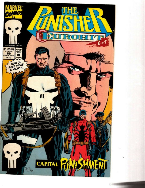 12 Marvel Comic Books The Punisher # 44 55 56 57 58 59 60 61 62 65 68 69 J418