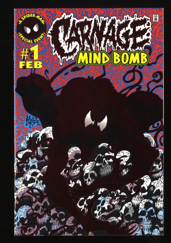 Carnage: Mind Bomb (1996) #1 NM- 9.2 Red Foil Cover!