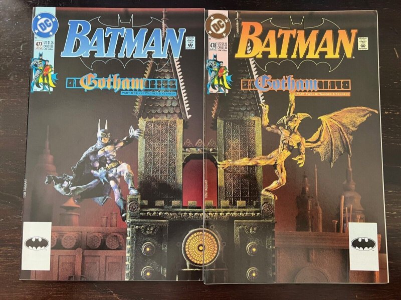 Batman #477 478 DC 1992 A Gotham Tale VF+ 8.5