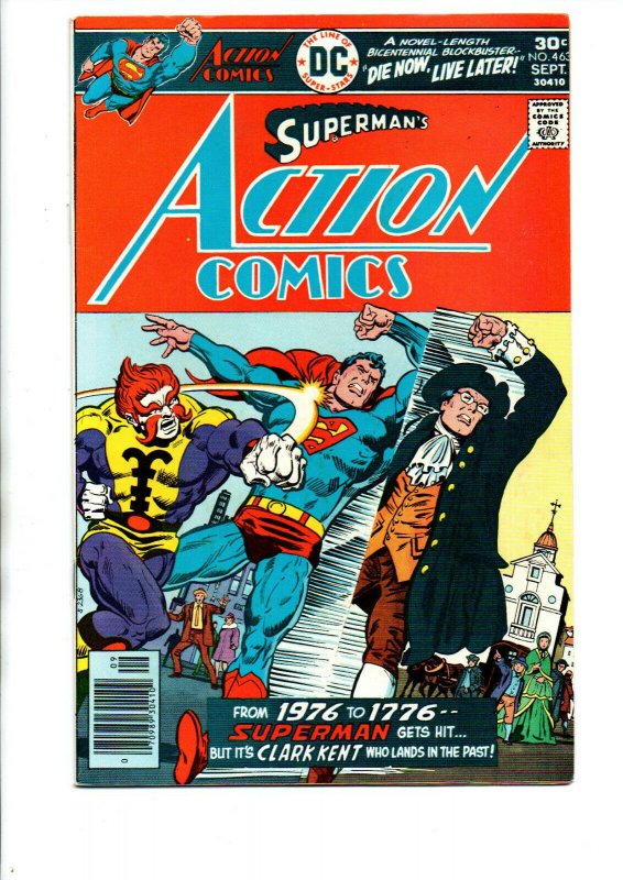 Action Comics #463 newsstand - Superman - 1976 - FN/VF