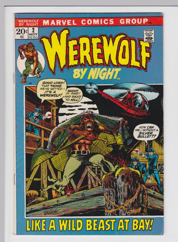 Werewolf by Night #2 (Nov 1972) 6.5 FN+ Marvel Horror