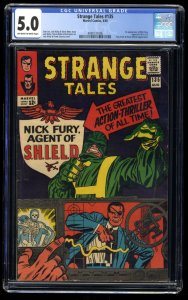 Strange Tales #135 CGC VG/FN 5.0 1st Appearance Nick Fury! Shield!