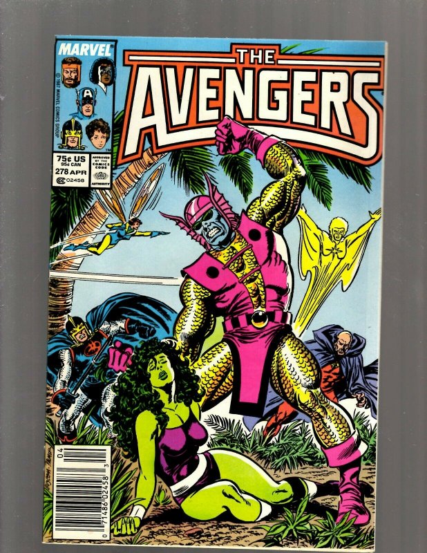 12 The Avengers Comics #273 274 275 276 277 278 279 280 281 282 283 284 GB2