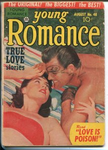 YOUNG ROMANCE #48 152-PRIZE-PHOTO COVER-SIMON & KIRBY-RARE-vg minus