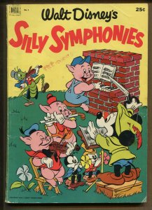Walt Disney's Silly Symphonies #1 - Mickey Mouse - 1952 (Grade 4.5)