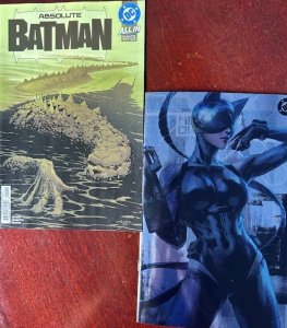 Absolute Batman #12 + #13 FOIL Virgin Artgerm cover (2025) LOT 2 issues 1st