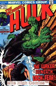 HULK  (1962 Series) (#1-6, #102-474, #600-635)(INCREDIBLE)(MV) #192 Fair