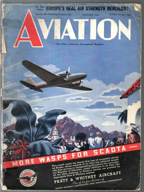 Aviation 1/1939-Pre-WWII-aircraft-photos & info-100+ pages-Europe's air stren...