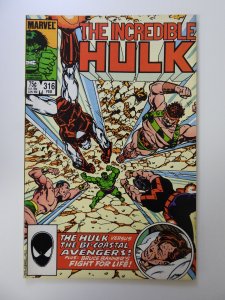 The Incredible Hulk #316 (1986) FN/VF condition