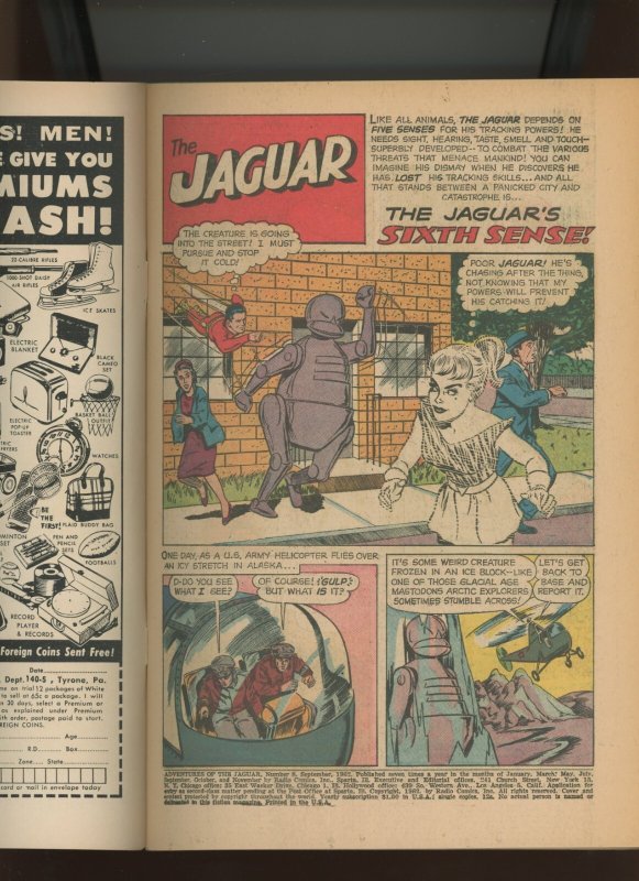 (1962) Adventures of the Jaguar #8: SILVER AGE! COMBINED SHIPPING! (7.0/7.5)