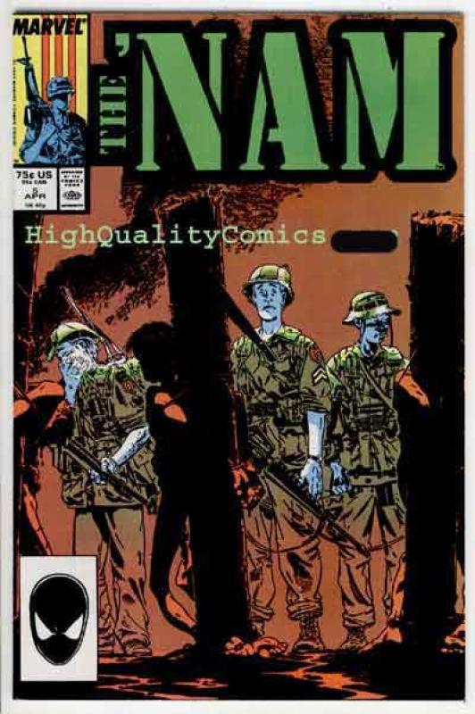 NAM #3 4 5 6, VF/NM, Vietnam, War, Michael Golden, Hueys,Machine guns, battle