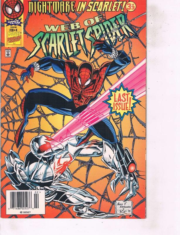 Lot Of 2 Marvel Comic Book Web of Scarlet Spider #4 and Spider-Man 2099 #42 ON14