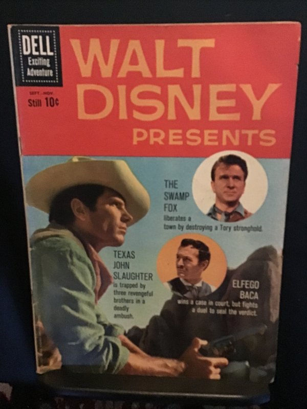 Walt Disney Presents #5 (1960) Leslie Nielsen photo cover! Mid high grade. FN/VF