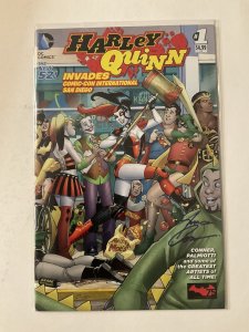 Harley Quinn Invades San Diego Comic Con 1 Near Mint Nm Signed Conner Dc Comics