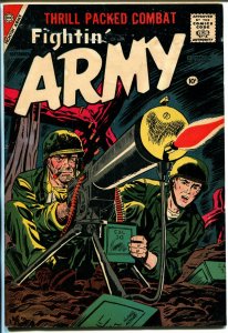 Fightin' Army #26 1958-Charlton-machine gun cover-Teddy Roosevelt-Cuba-VG+