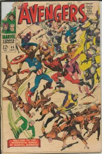 Avengers #44 Red Guardian Death ORIGINAL Vintage 1967 Marvel Comics
