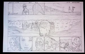 Max Ride First Flight #4  pg 16 & 17  Alex Sanchez Pencil  Art James Patterson