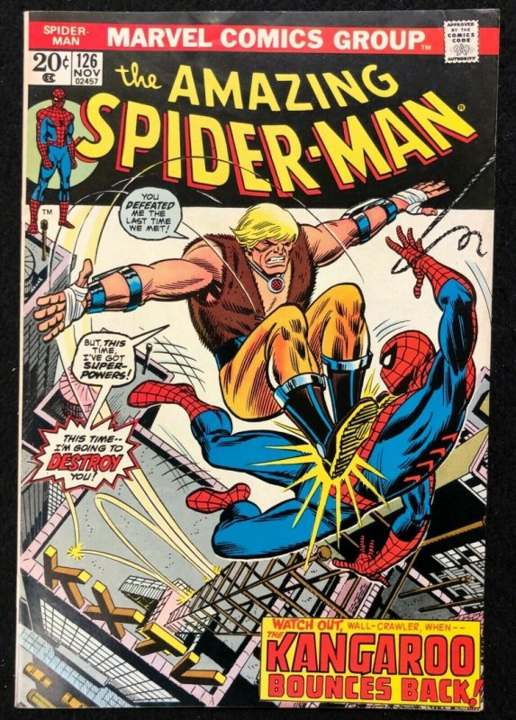 Amazing Spider-Man (1963) #126 VF- (7.5) Kangaroo Ross Andru