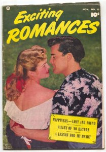 Exciting Romances #11 1952-Valley of No Return VG