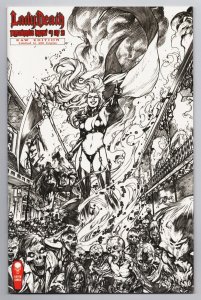 Lady Death Treacherous Infamy #1 B&W Raw Edition (Coffin, 2021) NM 