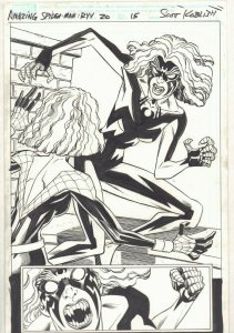 Amazing Spider-Man: RYV #20 p.15 Spiderling vs. Chelicera art by Scott Koblish